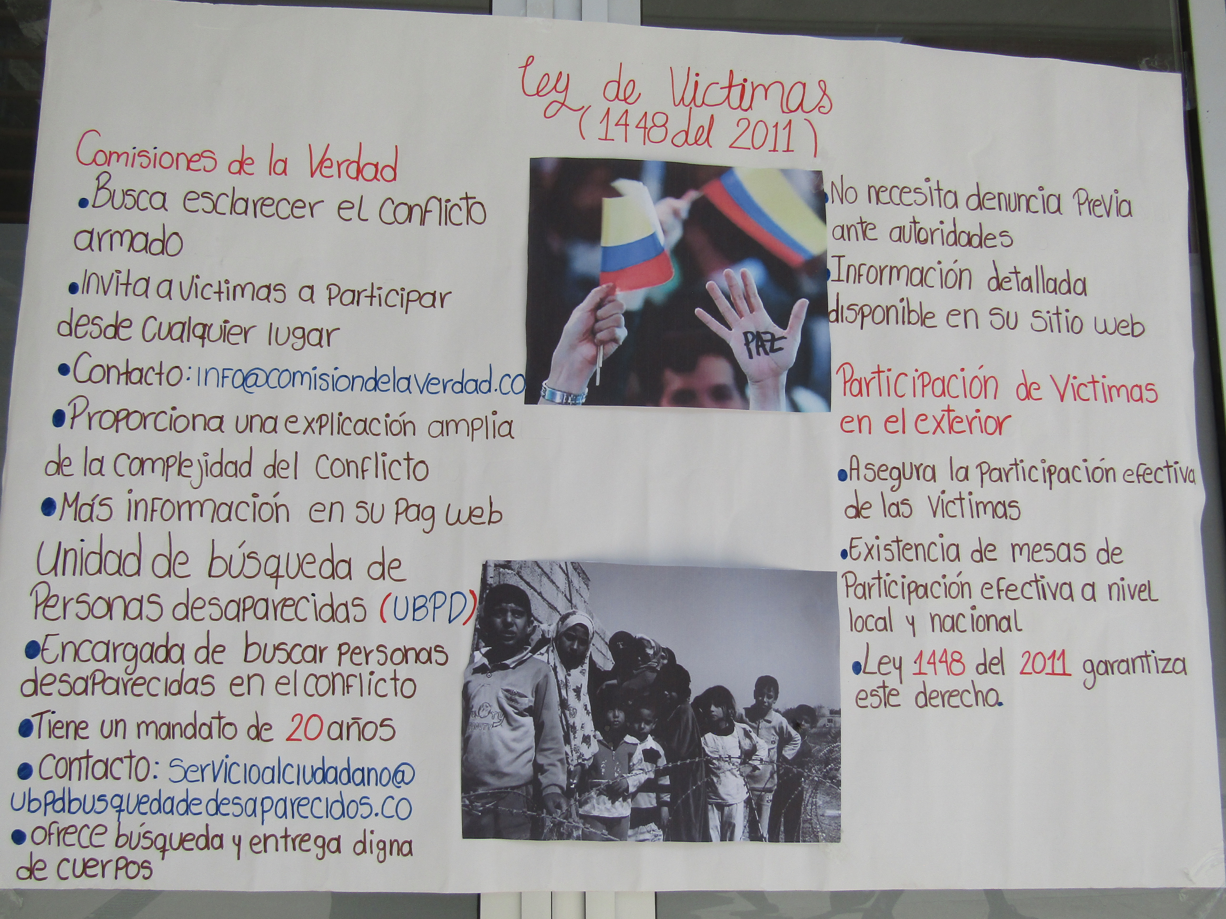 Conmemoración al día internacional de víctimas