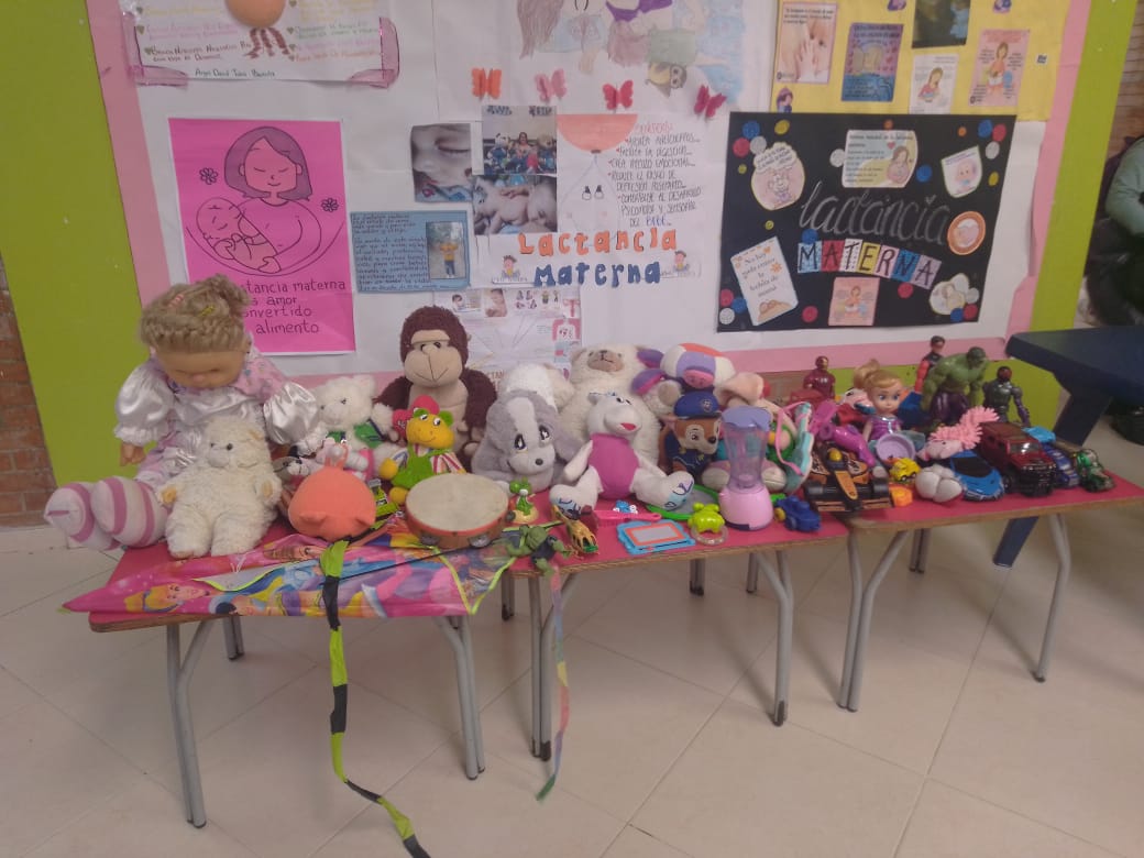 los juguetes donados por los estudiantes de la I.E. Técnica Nacionalizada de Samacá